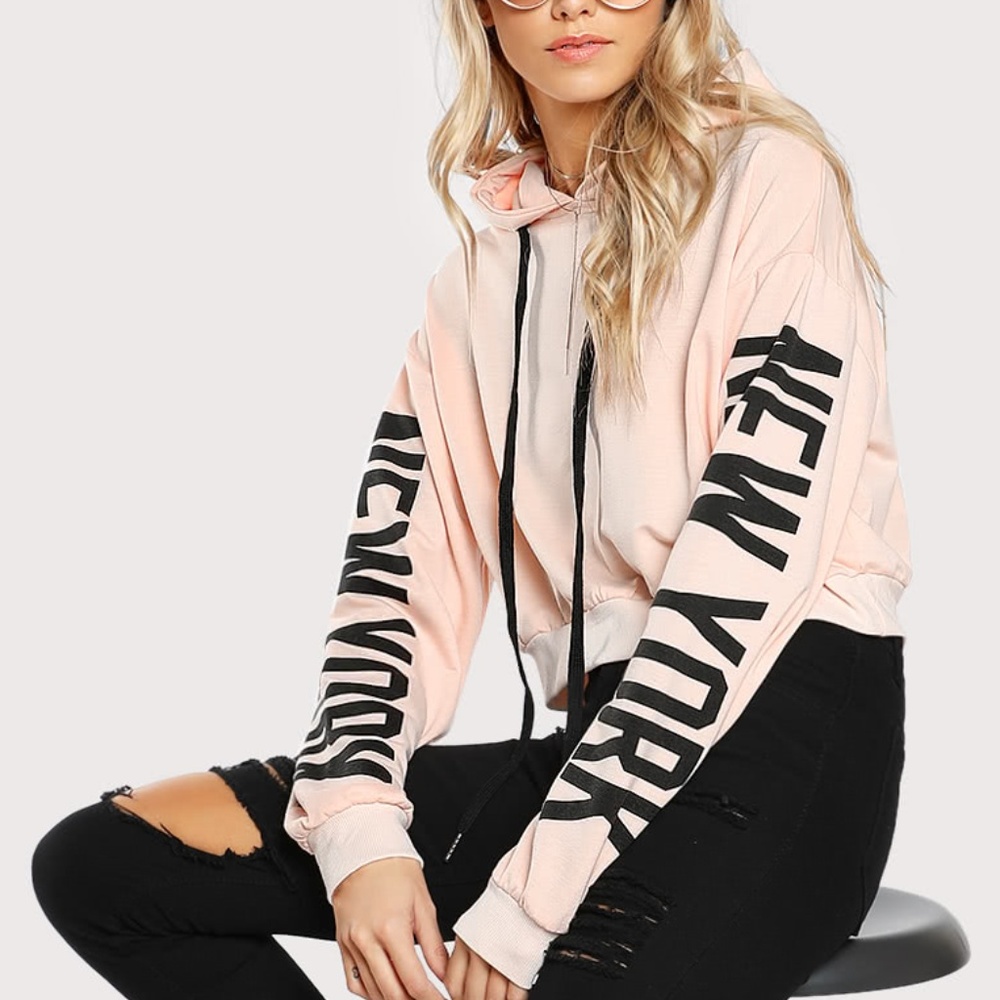 Crop New York Hoodie